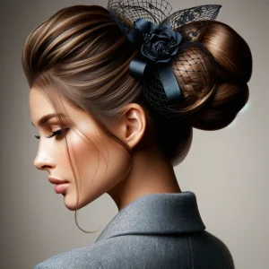 A-stylish-woman-with-her-hair-elegantly-arranged-in-a-bun-using-a-bun-net-showcasing-a-sophisticated-and-fashionable-appearance.-The-image-captures-h.webp